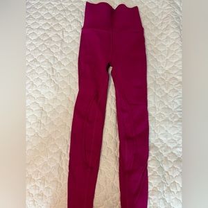 Fabletics Sculptknit Fuchsia Leggings/ Size- Small